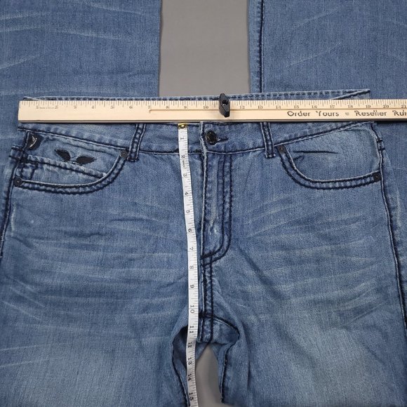 $400 Robins Jean D5484 Straight Born To Be Wild Loose Straight Made In USA 38x33 - Picture 10 of 12